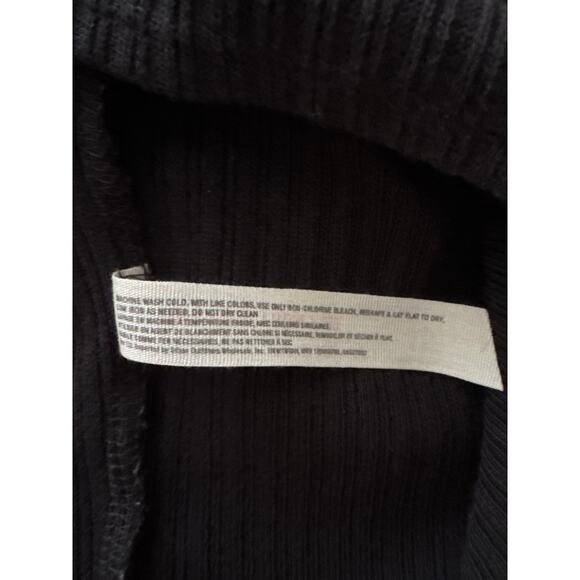 Free People Lost and Found Cut Out Mini Dress Womens Medium Sexy Bodycon Ribbed - Picture 7 of 7